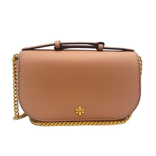 圖片 TORY BURCH 女款 LIGHT MEADOWSWEET 皮革防刮單肩包/斜背包 粉色