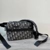 圖片 Dior Safari 經典老花logo寬背帶肩背包