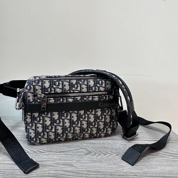圖片 Dior Safari 經典老花logo寬背帶肩背包
