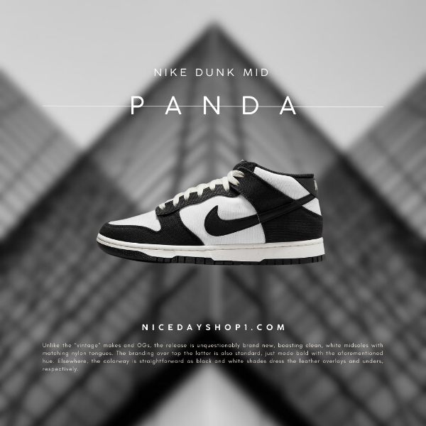 圖片 NICEDAY 代購 Nike Dunk Mid Panda 熊貓 高筒 男女鞋 DV0830-102