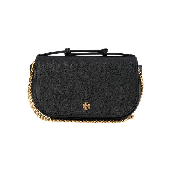 圖片 TORY BURCH 女款 LIGHT MEADOWSWEET 皮革防刮單肩包/斜背包 黑色  134841001