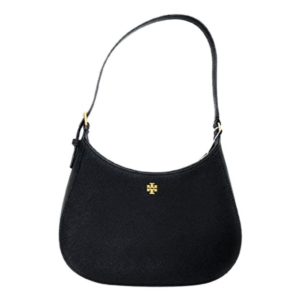 圖片 TORY BURCH EMERSON 皮革腋下包/肩背包 黑色  137416001