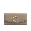 圖片 CHLOE 基本款大C LOGO 女用按扣長夾 CHC19SP055A37/23W