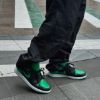 圖片 NICEDAY 現貨 Air Jordan 1 Lucky Green 綠腳趾 黑 綠 黑頭 553558-065