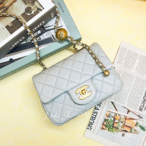 圖片 CHANEL CF17 23C 灰綠金球