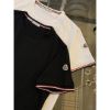 圖片 Limit精品✔️Moncler 夢扣經典手臂刺繡小Logo設計滾邊短袖T恤上衣黑色