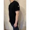 圖片 Limit精品✔️Moncler 夢扣經典手臂刺繡小Logo設計滾邊短袖T恤上衣黑色
