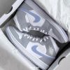 圖片 NIKE Air Jordan 1 Mid 灰白 小Dior AJ1 高筒