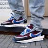 圖片 UNDERCOVER X SACAI X NIKE LDWaffle 解構 三方聯名 酒紅藍