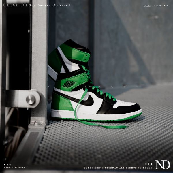 圖片 NICEDAY 代購 Jordan 1 Retro High OG Lucky Green 綠腳趾 男女 FD1437-031
