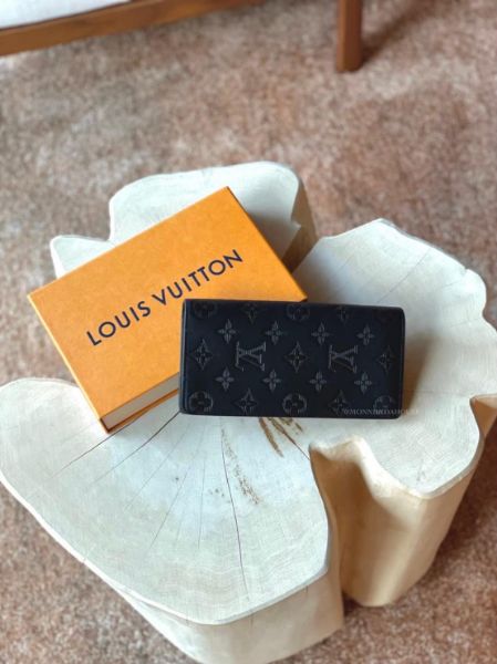 圖片 LV BRAZZA 老花壓紋直式對開長夾