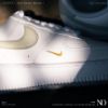 圖片 NICEDAY 代購 Nike Air Force 1 抹茶小金勾 白 綠 金 女 CZ0270-106