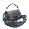 圖片 Fendi 7VA572 丹寧流蘇 Baguette 貝貴包