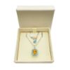 圖片 SWAROVSKI 施華洛世奇 Chroma 鏈墜 八角形切割 漸層色 鍍白金色 5648447 YELLOW