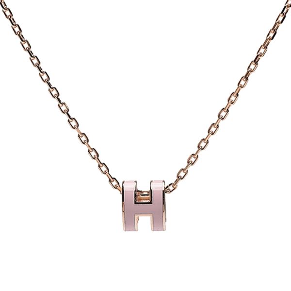 圖片 愛馬仕 HERMES Mini Pop H 項鍊 粉色 Mini Pop H PINK