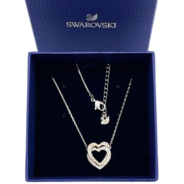 圖片 SWAROVSKI 施華洛世奇 Infinity 項鏈 心形 白色 多種金屬潤飾  5518868