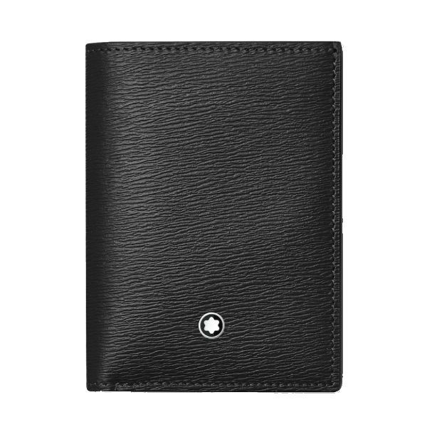 圖片 MONTBLANC 萬寶龍 皮革雙褶卡包/名片夾 黑色  129251 BLACK