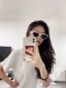 圖片 【現貨】麗睛眼鏡【可刷卡分期】CELINE太陽眼鏡 附CELINE眼鏡包 MONOCHROMS CL40197U 白小款