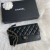 圖片 Chanel 黑金荔枝拉鍊手拎包