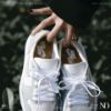 圖片 NICEDAY 現貨 Nike Air Jordan 1 Low LV8D 灰白 白灰 厚底 男女 DH7004 100