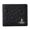 圖片 Vivienne Westwood 男款 EMBOSSED 牛皮對摺短夾(黑色)   51120008-L001Y1SIZN401