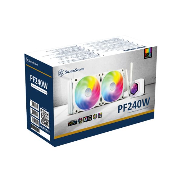 圖片 捷特 銀欣 PF240W-ARGB 一體式水冷 AIO 白