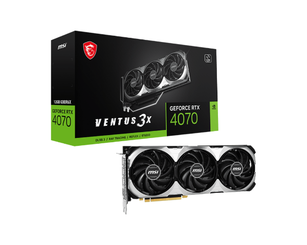 圖片 捷特 微星 RTX 4070 VENTUS 3X 12G  C/P首選顯示卡