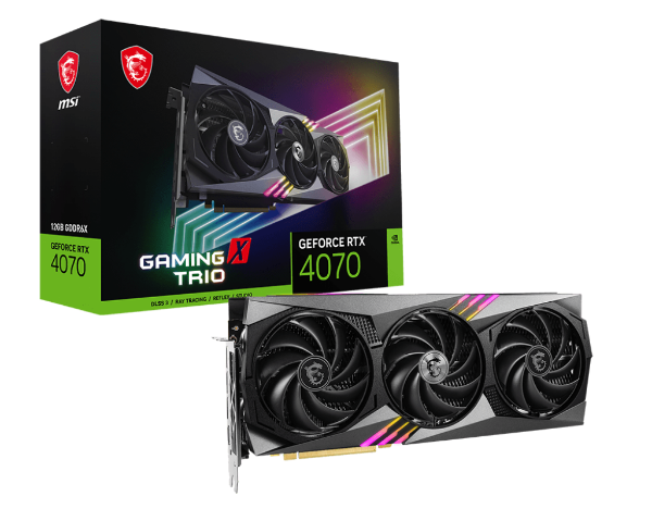 圖片 捷特 微星 RTX 4070 GAMING X TRIO 12G  C/P首選顯示卡