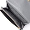 圖片 Balenciaga 390184 Edge 金框山羊皮翻蓋長夾/錢包 灰色