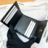 圖片 CHANEL 黑色荔枝BOY 復古金釦三折短夾