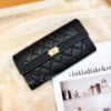 圖片 CHANEL 黑色魚子醬boy復古金釦釦式長夾