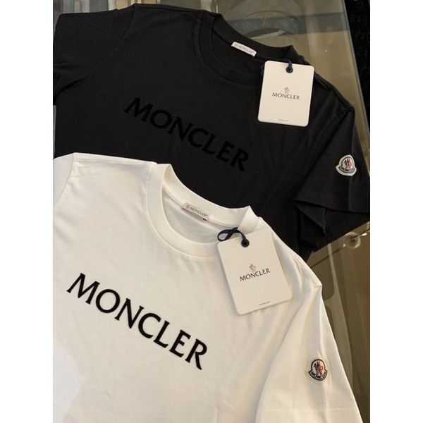 圖片 Limit精品✔️Moncler 經典 絨布字母搭配手臂logo 短袖T恤上衣