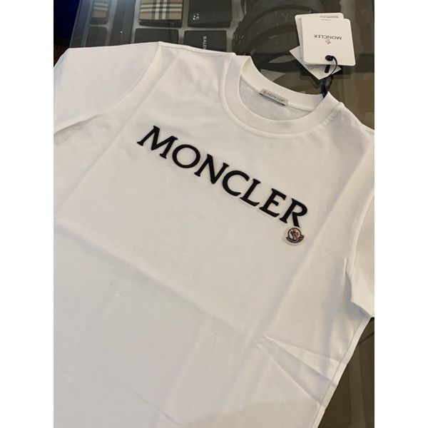 圖片 Limit精品✔️Moncler 經典 刺繡字母logo設計 黑色、白色短袖T恤上衣