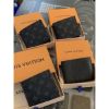 圖片 Louis Vuitton Lv經典黑色老花、灰色老花、棋盤格紋設計黑色男生 男款 皮夾 短夾