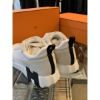 圖片 Hermes 愛馬仕 白色搭配深藍H Logo設計 男生 球鞋
