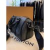 圖片 Louis Vuitton LV  老花 黑灰色拼接配色 圓筒 手提 側背包 預購