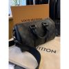 圖片 Louis Vuitton LV  老花 黑灰色拼接配色 圓筒 手提 側背包 預購