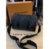 圖片 Louis Vuitton LV 經典黑灰色老花City Keepall 男側背包圓筒包 M45936
