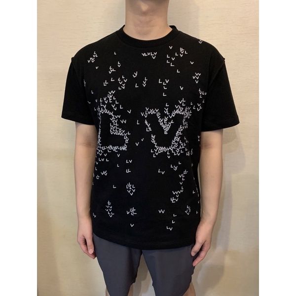 圖片 Louis Vuitton Lv經典 刺繡logo設計 短袖T恤 