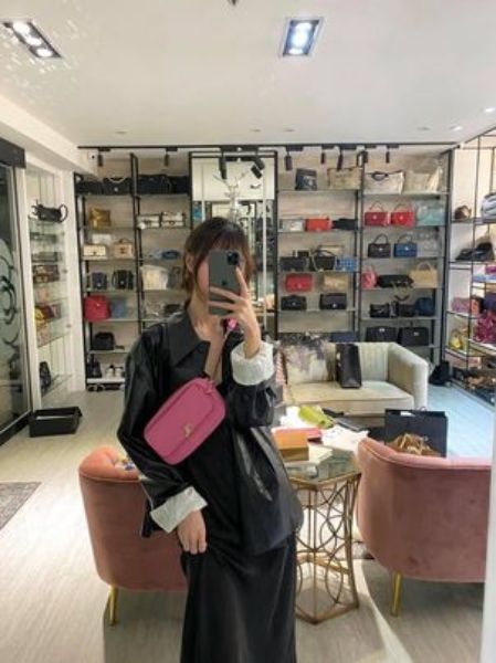 圖片 粉金羊皮相機腰包
