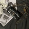 圖片 Chanel 黑金菱格金球手機殼