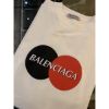 圖片 Balenciaga 巴黎世家 經典雙Logo設計 白色 短袖T恤上衣