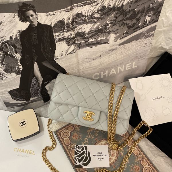 圖片 CHANEL 23S霧霾灰藍山茶花金球 20CM