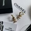 圖片 CHANEL 23P 雙C Logo愛心圓形金耳環