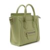 圖片 Celine 袖珍型敲打小牛皮 Nano Luggage 包 金釦 淡綠玉
