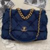 圖片 Chanel牛仔色帆布毛呢19 bag