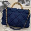 圖片 Chanel牛仔色帆布毛呢19 bag