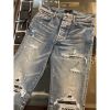 圖片 AMIRI 經典 MX1 系列 黑白破壞 彈性 窄管 牛仔褲