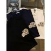 圖片 Moncler 夢扣 經典胸口 刺繡logo設計 素t 短袖T恤上衣 黑 白 深藍