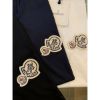 圖片 Moncler 夢扣 經典胸口 刺繡logo設計 素t 短袖T恤上衣 黑 白 深藍